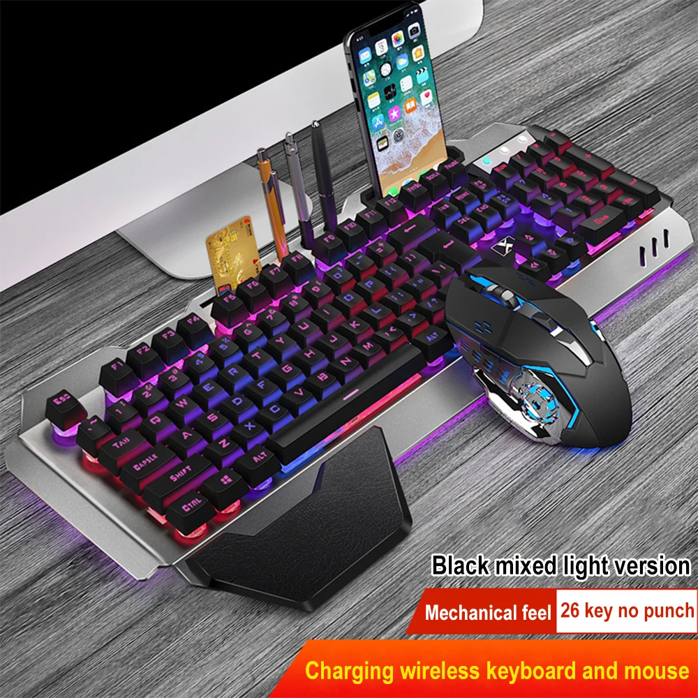 Gaming Keyboard And Mouse Combo Wireless - K680 لوحة مفاتيح وماوس لاسلكي قابل