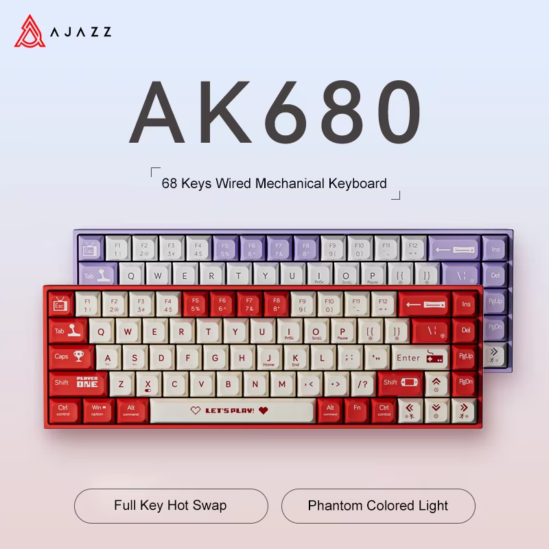 Gaming Keyboard Hot Swappable - لوحة مفاتيح ميكانيكية سلكية للألعاب AJAZZ