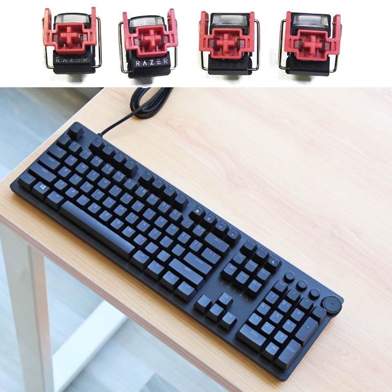 Gaming Keyboard Hot Swappable - 4 قطعة V2 Slient Liner الأحمر