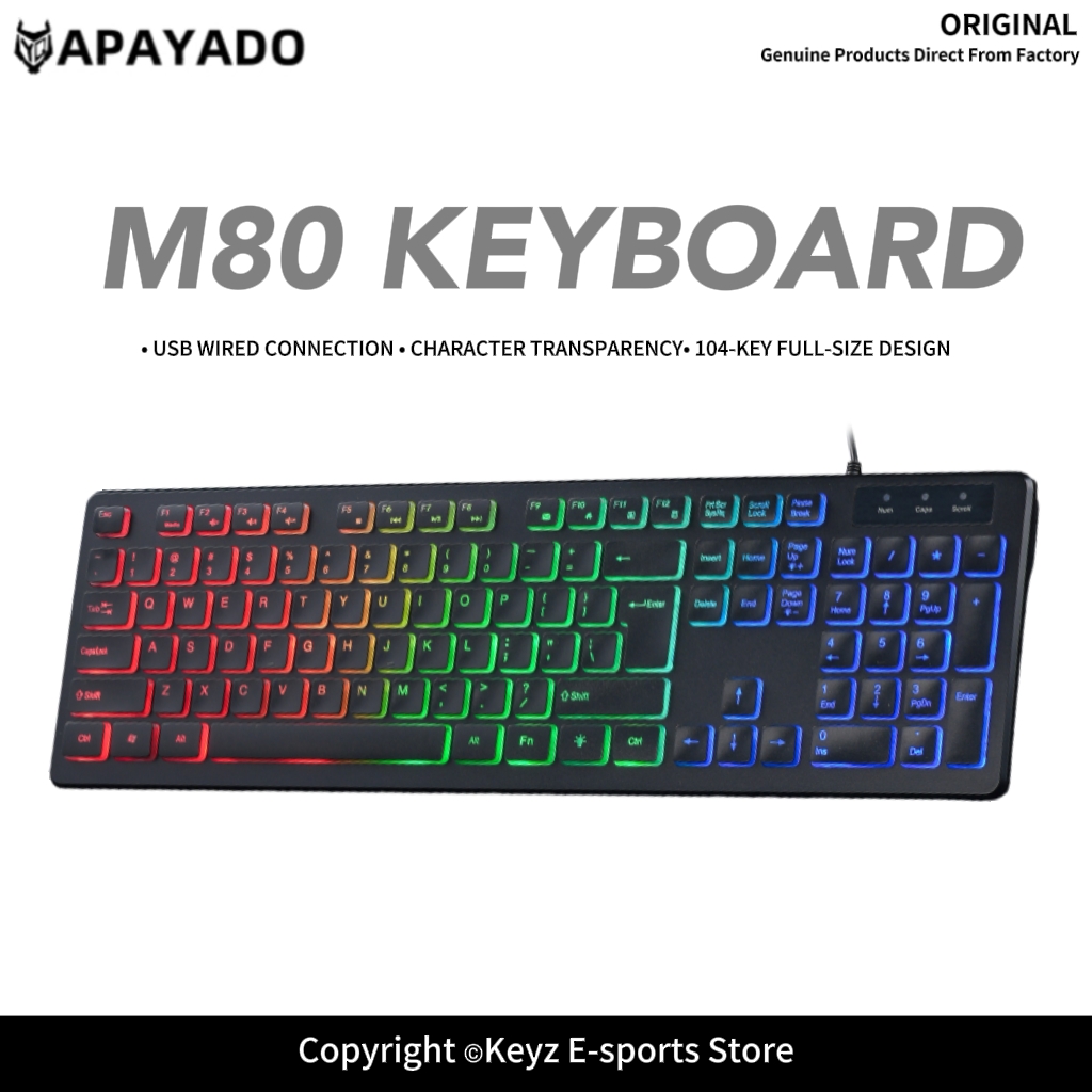 Keyboard Gaming Mac - لوحة مفاتيح ألعاب سلكية فائقة النحافة
