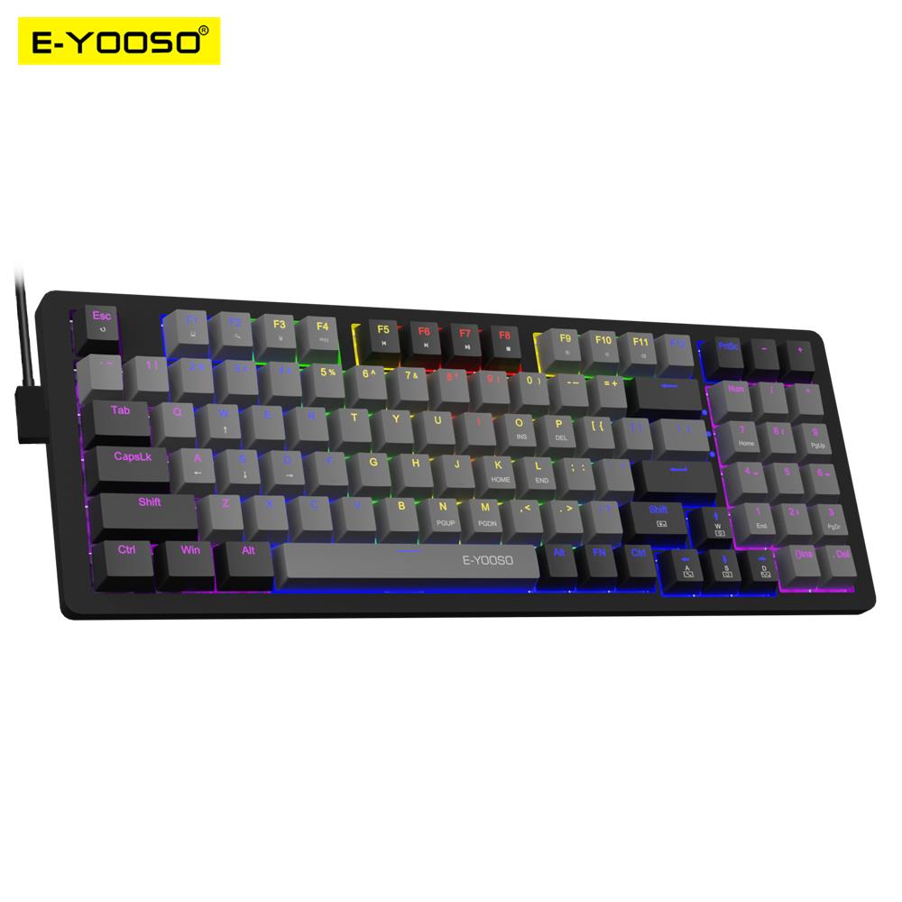Gaming Keyboard Blue Switches - E-YOOSO Z94 USB لوحة مفاتيح الألعاب