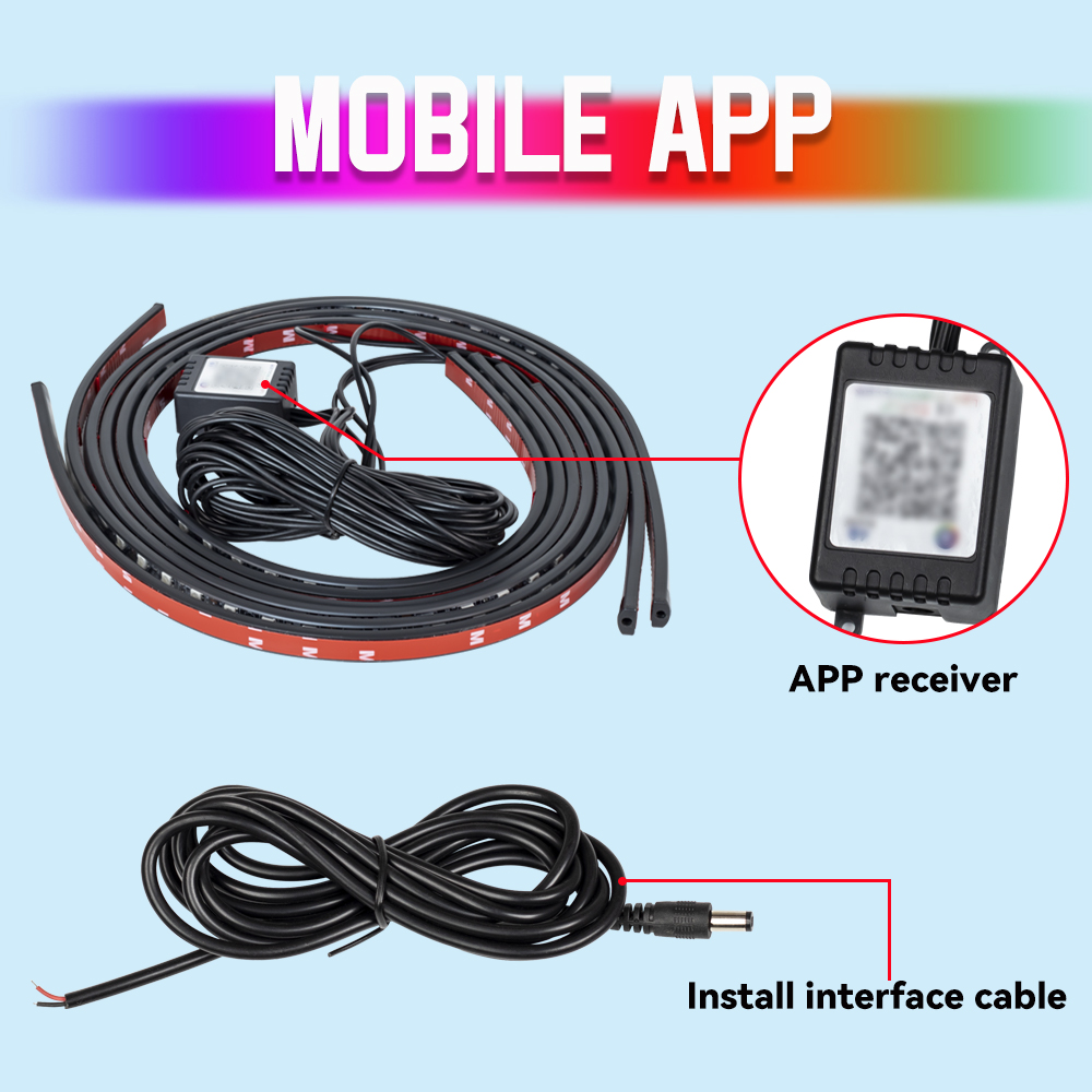 شريط إضاءة LED مرن مقاوم للماء - مراجعة Rgb Underglow Strip وسعره