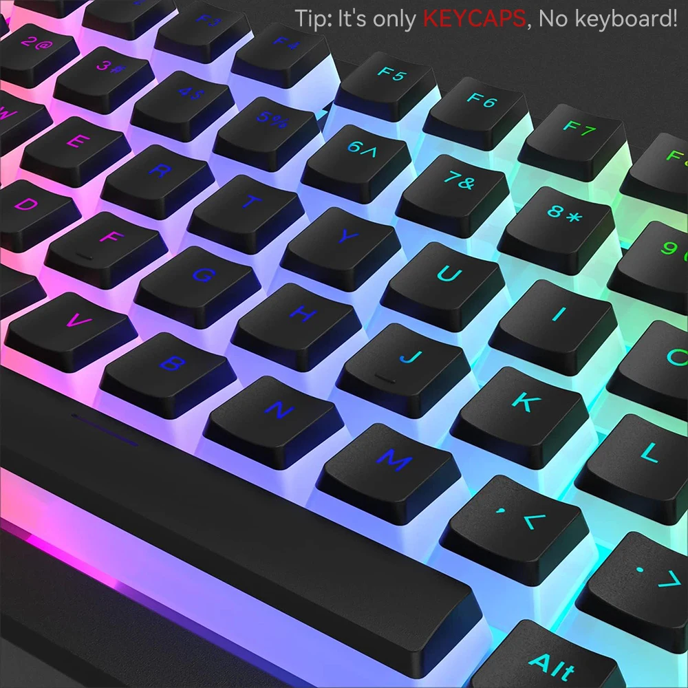 أغطية مفاتيح PBT جديدة 129 مفت - مراجعة Gaming Keyboard Blue Switches وسعره