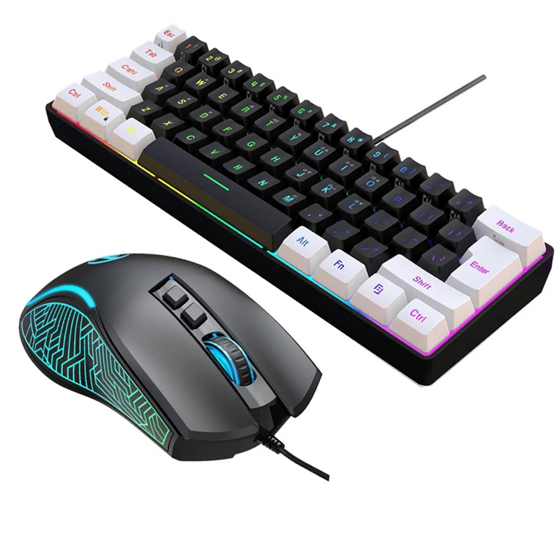 طقم لوحة مفاتيح وماوس للألعاب  - مراجعة Gaming Keyboard And Mouse Combo Wireless وسعره