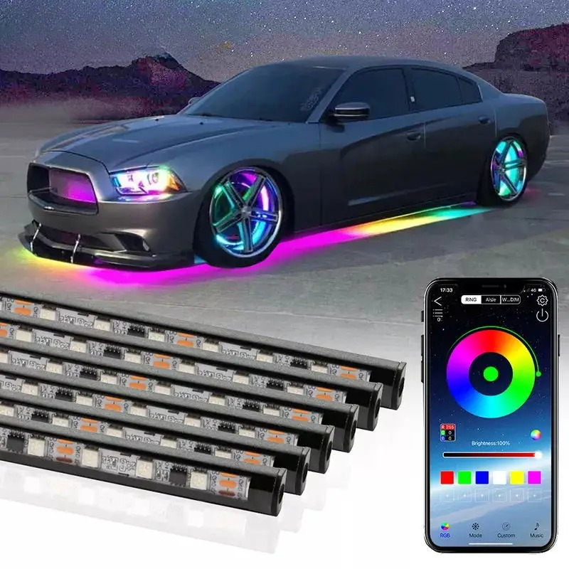 KIEND سيارة مرنة Underglow قطا - مراجعة Rgb Underglow Strip وسعره
