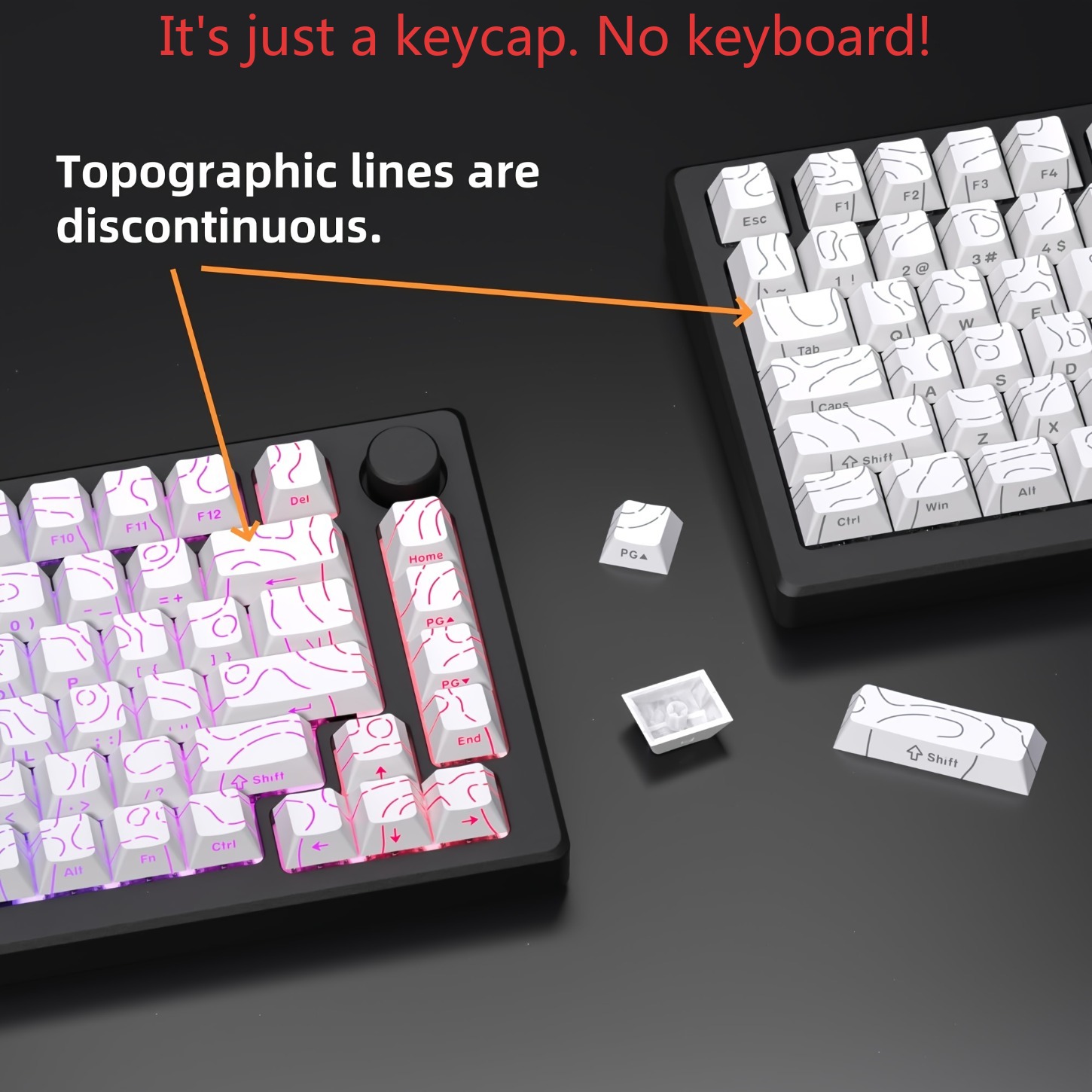 أغطية مفاتيح PBT كونتور لاين 2 - مراجعة Gaming Keyboard Magnetic Switches وسعره