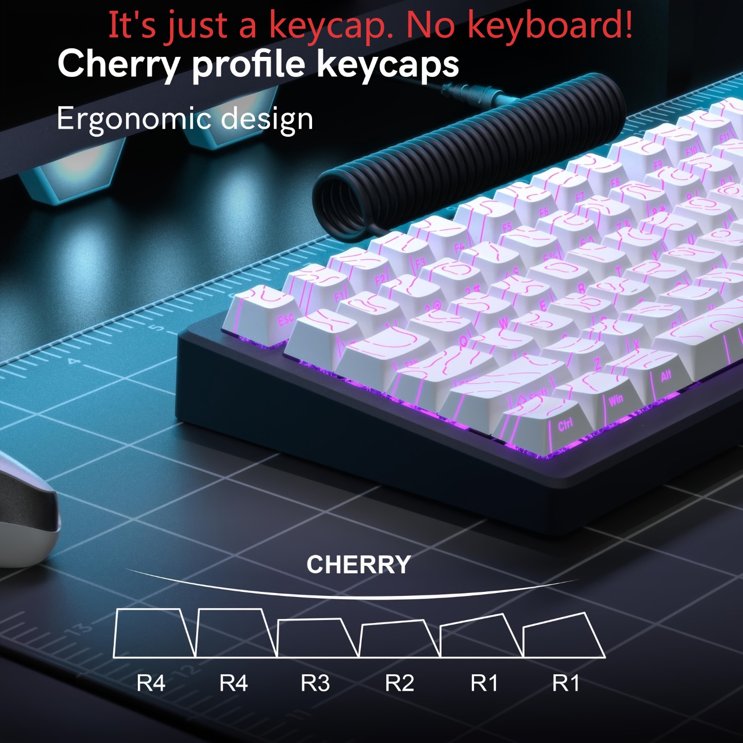 أغطية مفاتيح PBT كونتور لاين 2 - مراجعة Gaming Keyboard Magnetic Switches وسعره