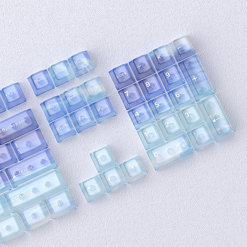 أغطية مفاتيح شفافة من البولي ك - مراجعة Gaming Keyboard Blue Switches وسعره
