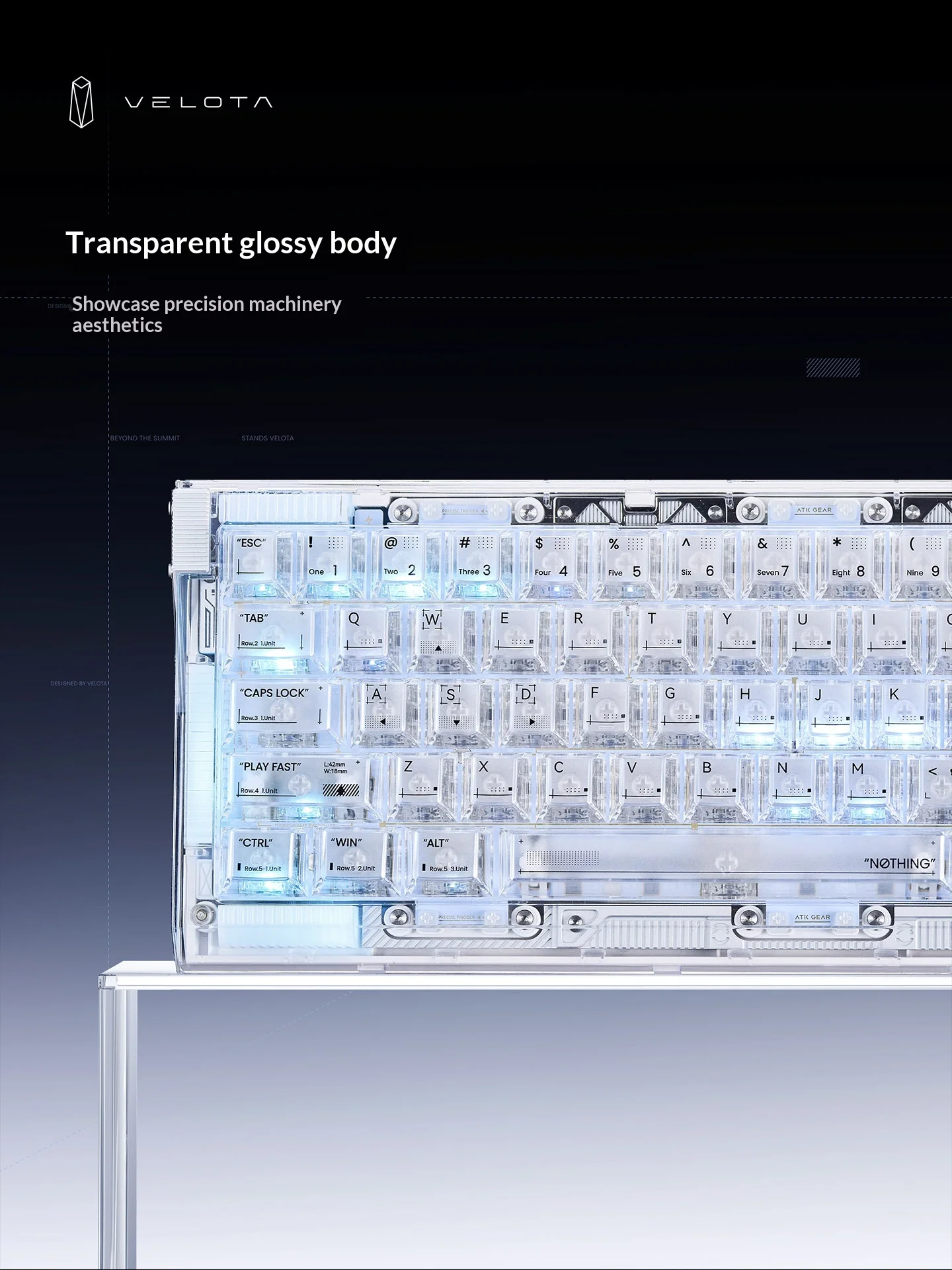 لوحة مفاتيح ATK Velota Nothing - مراجعة Gaming Keyboard Hall Effect Switches وسعره