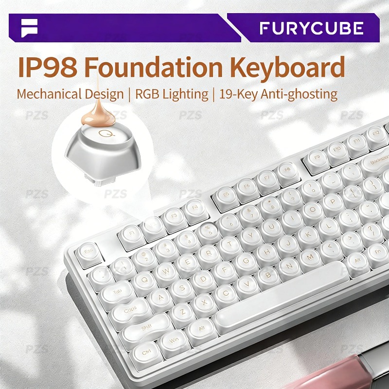 لوحة مفاتيح FURYCUBE IP98 سلكي - مراجعة Gaming Keyboard Ip98 وسعره