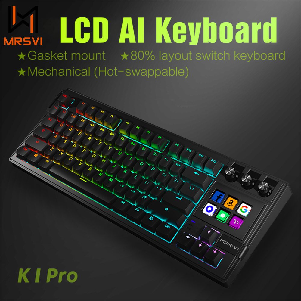 MRSVI K1 PRO لوحة مفاتيح LCD م - مراجعة Keyboard Gaming Mac وسعره