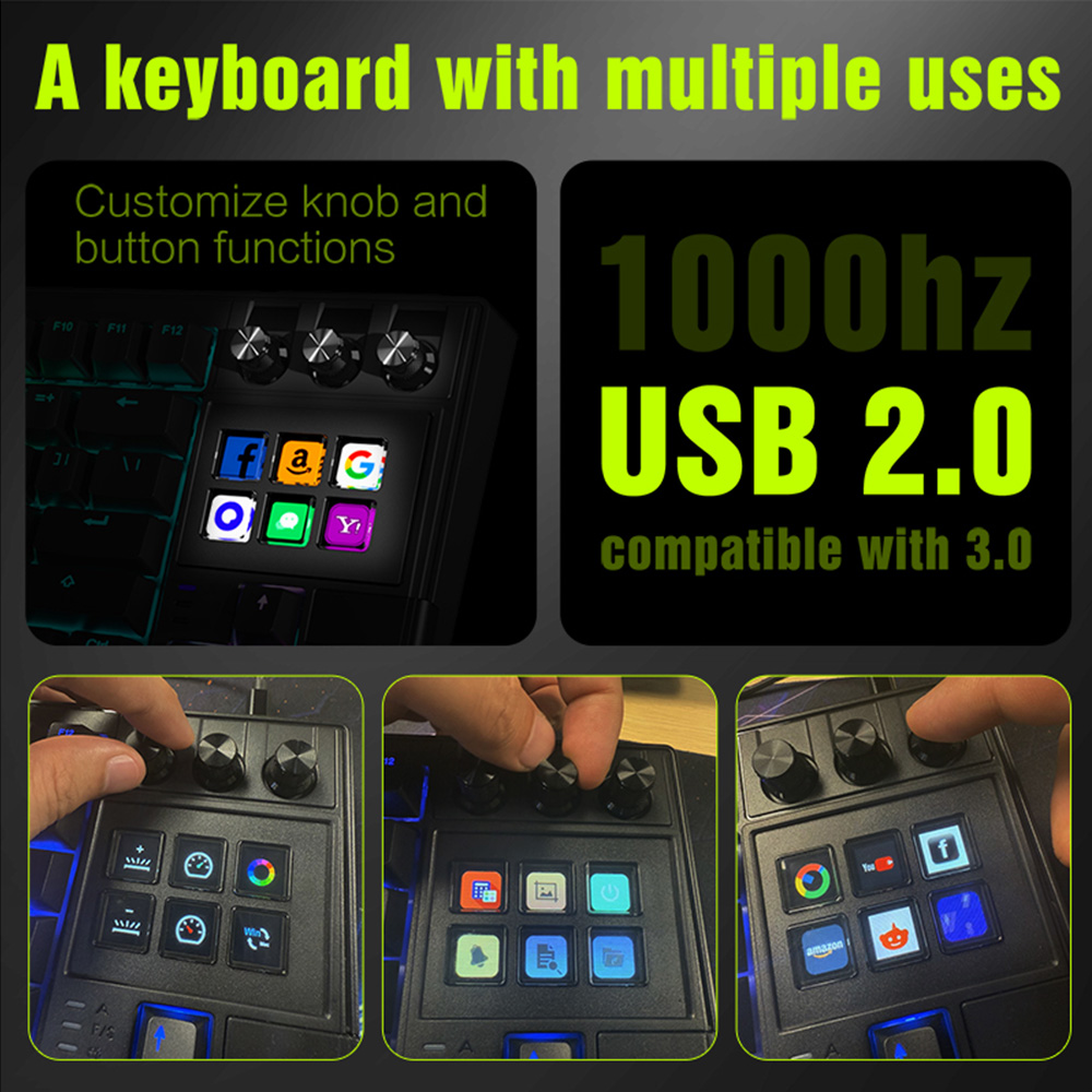 MRSVI K1 PRO لوحة مفاتيح LCD م - مراجعة Keyboard Gaming Mac وسعره