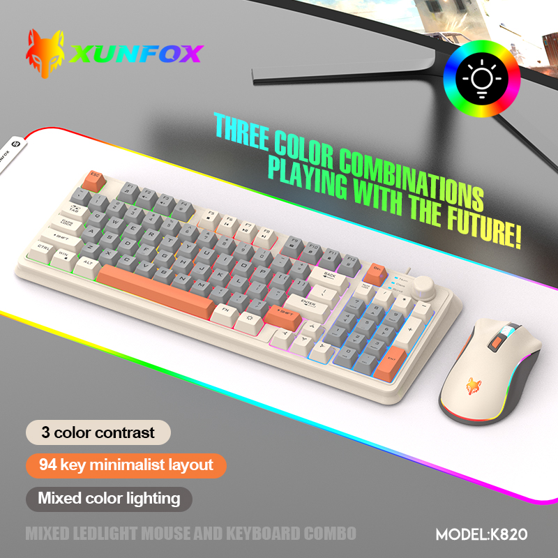 K820 USB السلكية لعبة لوحة الم - مراجعة Gaming Keyboard And Mouse Combo Wireless وسعره