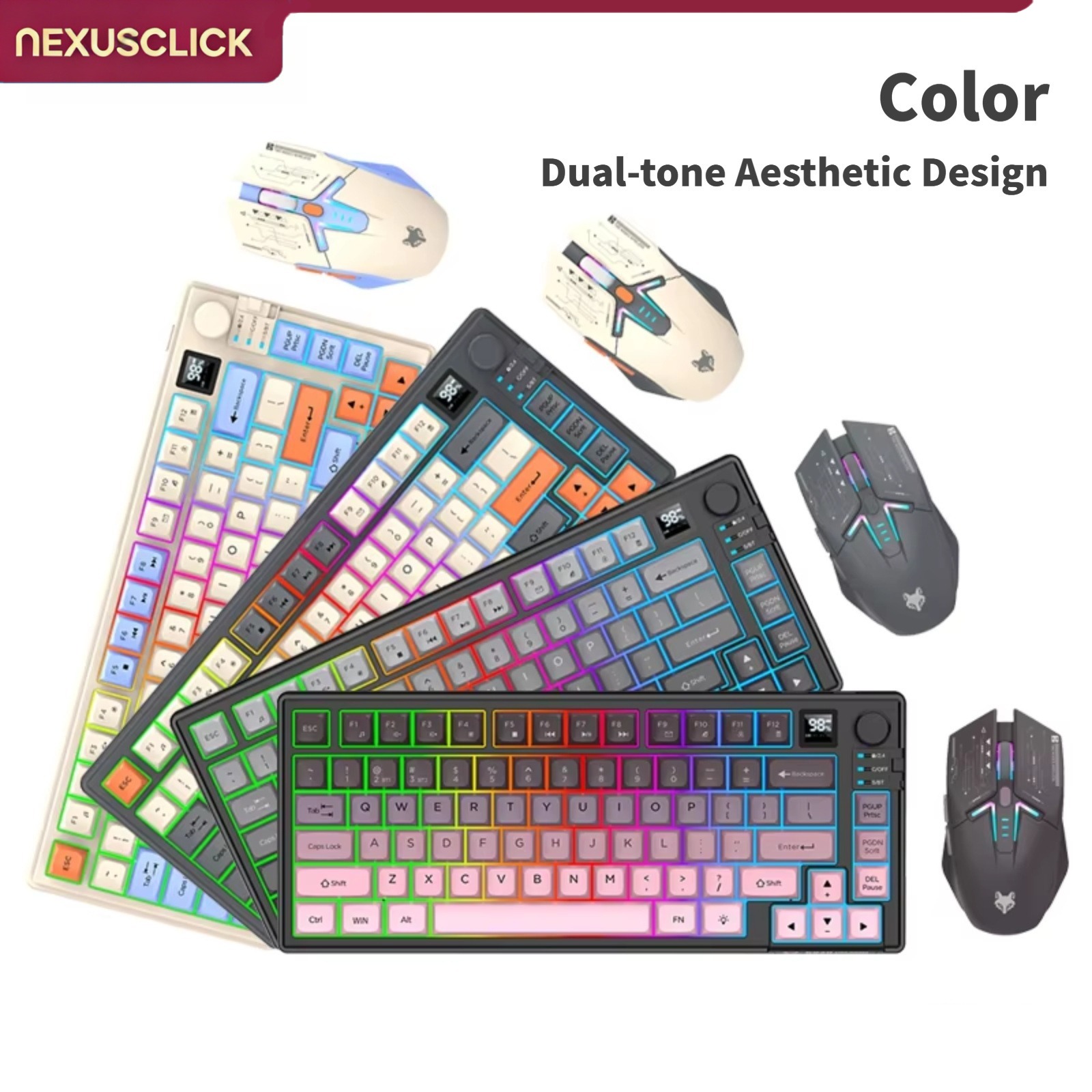 لوحة مفاتيح وماوس ثنائية الوضع - مراجعة Gaming Keyboard And Mouse Combo Wireless وسعره