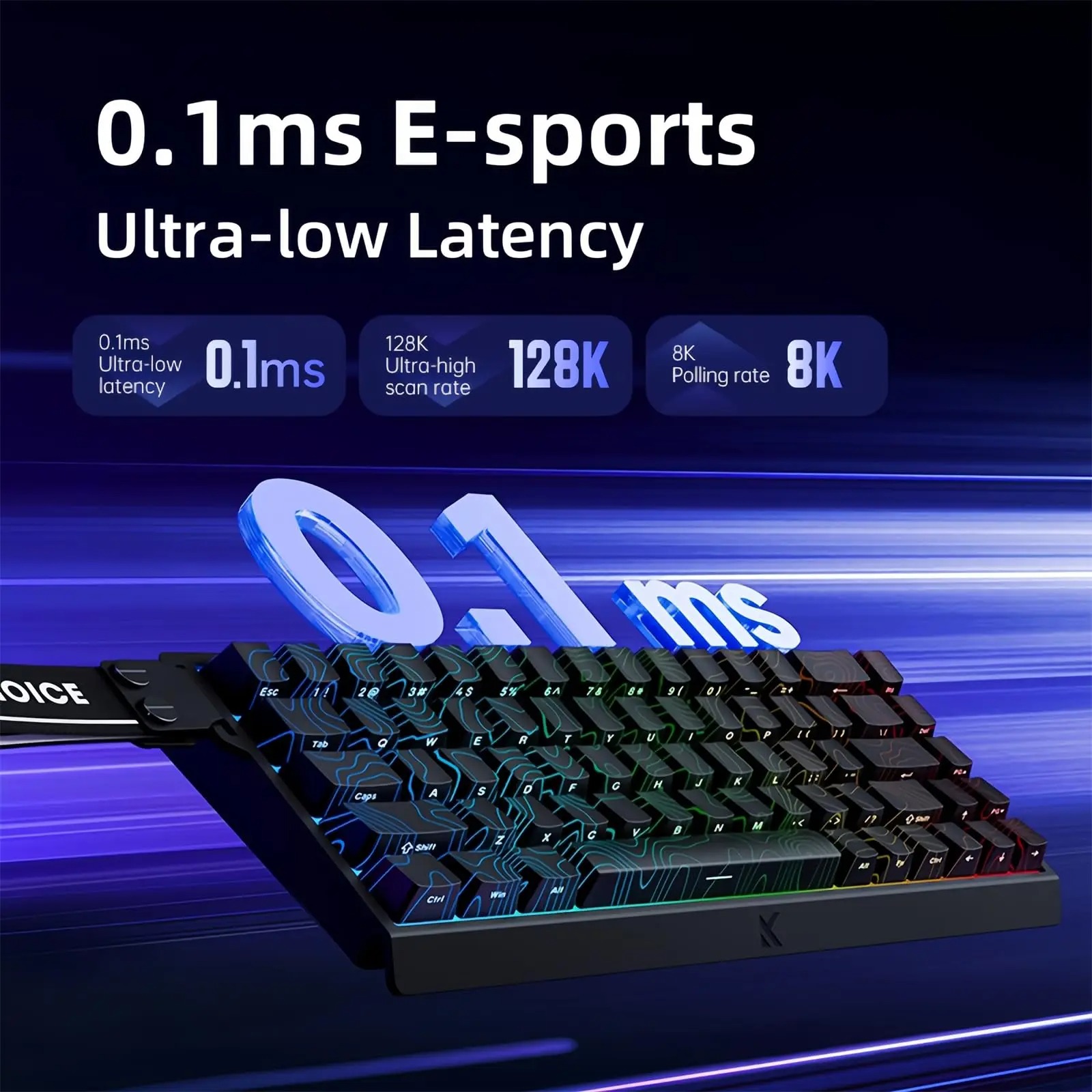 MCHOSE ACE 68 مفتاح مغناطيسي ل - مراجعة Gaming Keyboard Hall Effect Switches وسعره