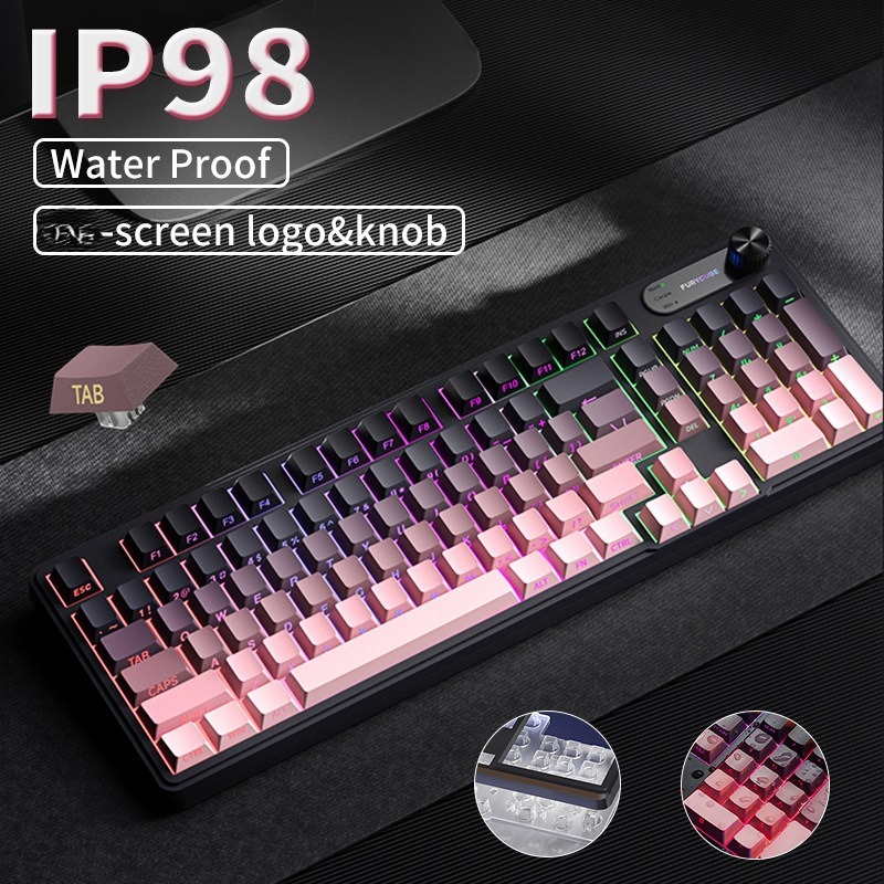 RGB IP98 teclado لوحة مفاتيح غ - مراجعة Gaming Keyboard Ip98 وسعره